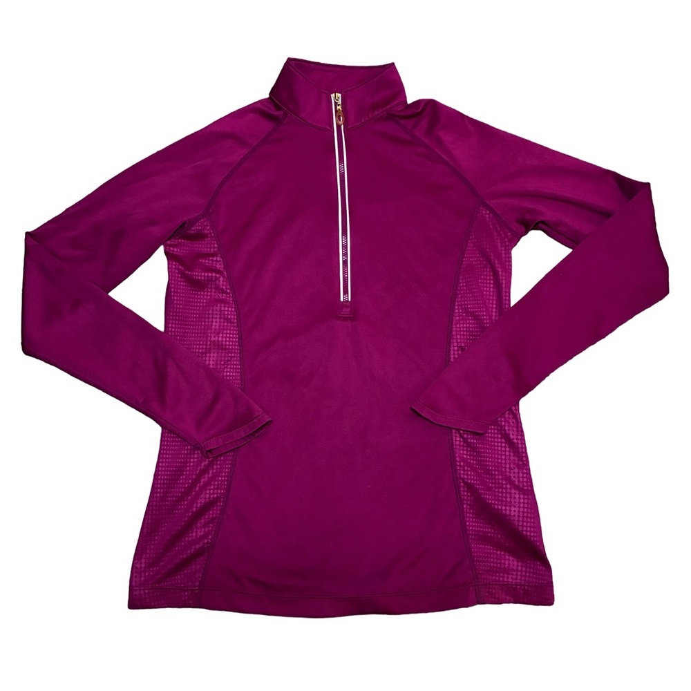 Callaway Purple Quarter Zip Performance Golf Top | Size Small